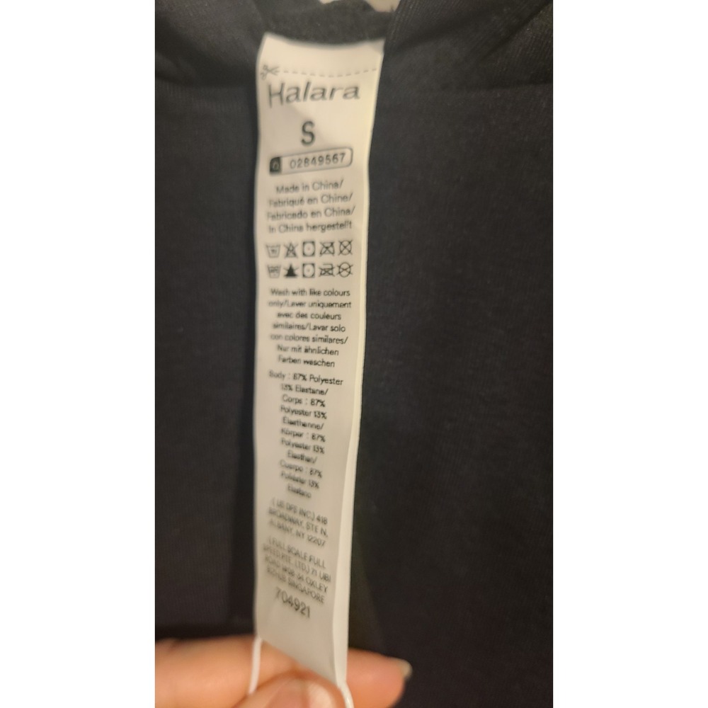 Halara Hooded Drawstring Sleeveless Cropped Running Tank Top Black Size Small - Picture 7 of 8